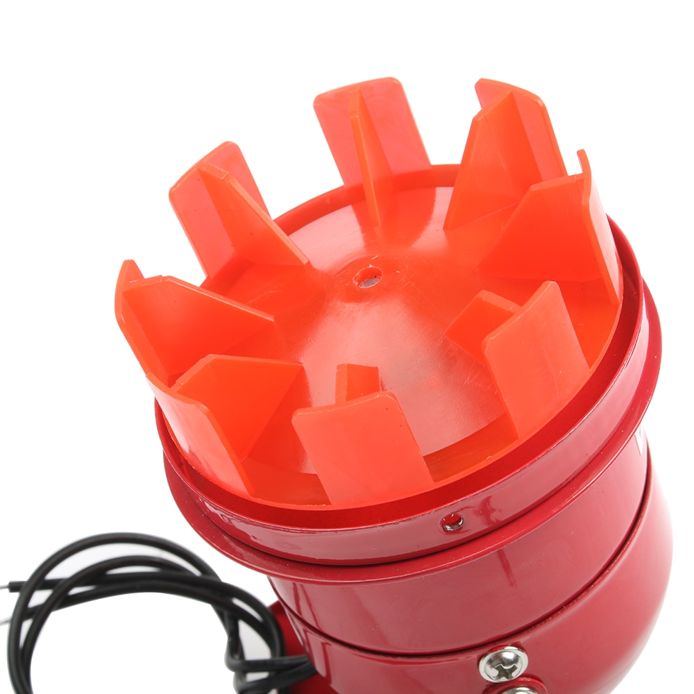 Ac 220V 110V DC 12V 24V đỏ mini động cơ kim loại còi báo động công nghiệp âm thanh Chuông báo cháy điện bảo vệ chống trộm MS-190 sừng điều khiển