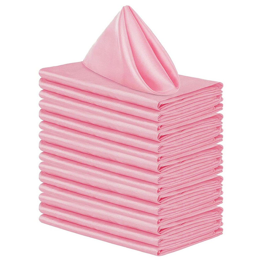 ZM6J3J 10pcs 30x30cm. Khăn ăn satin Có thể giặt được Có thể tái sử dụng Khăn ăn tối Đồ dùng tiệc Mềm mại Khăn ăn bàn sự kiện - 5
