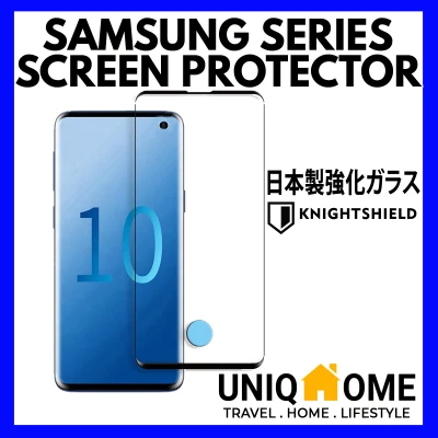 KnightShield Samsung Galaxy Screen Protector Tempered Glass S21 Ultra S21 plus Screen protector Note 10 Plus Screen protector Note 20 Ultra Screen protector Note 20 S20 Plus Screen protector S10 Plus S8 S9 Plus Note 8 Note 9 Note 10 Plus Screen Protector