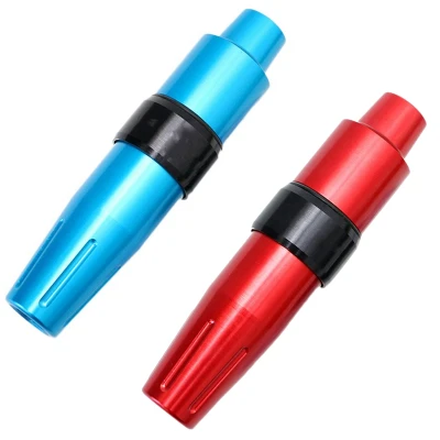 2Pcs Professional Tattoo Pen RCA Rotary Pen Quiet Motor Tattoo Pen for Linner & Shader Tattoo Machine,Blue & Red