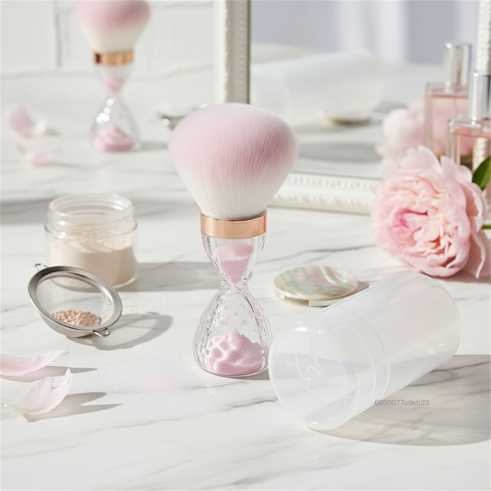 Đầu Nấm Bột Cọ Cắt Kim Cương Cho Khuôn Mặt Đường Viền Và Móng Tay Làm Sạch Bụi Sợi Tổng Hợp Mềm Dụng Cụ Trang Điểm JS-022-VN - 8