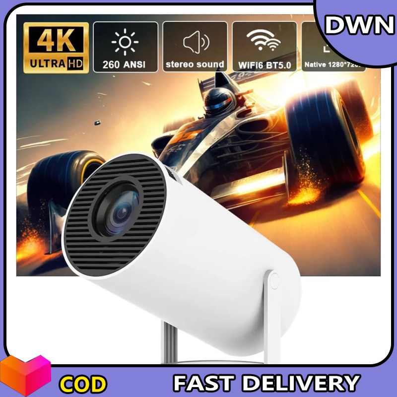 HY300 PRO Movie Projector Home Theater Dual WIFI 6 Projector 1080P Movie Video Projector Compatible For Android 11 System ราคา 1,900 บาท*ส่งฟรี