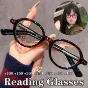 Small Oval Anti-Blue Light Reading Glasses for Women