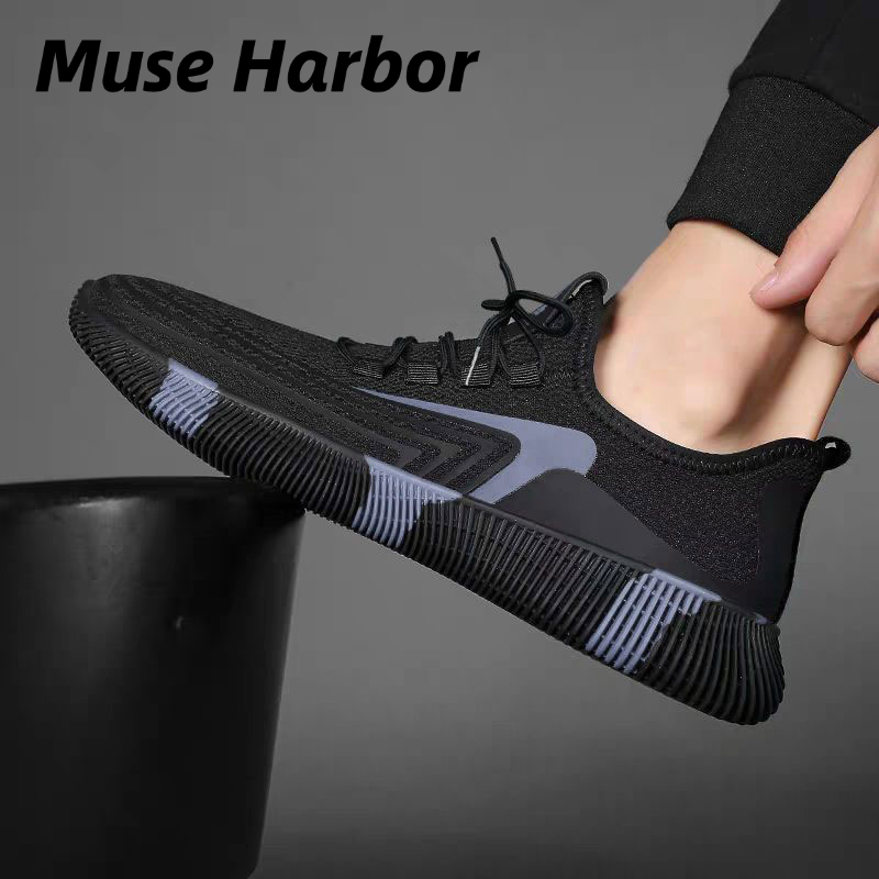 Muse Harbor ใหม่รองเท้าผ้าฝ้ายสำหรับผู้ชายกันลื่นทนต่อการสึกหรอเพิ่มความหนากำมะหยี่ให้ความอบอุ่นแฟชั่นกีฬาลำลองวิ่งได้ทุกชุด ราคา 125 บาท*ส่งฟรี