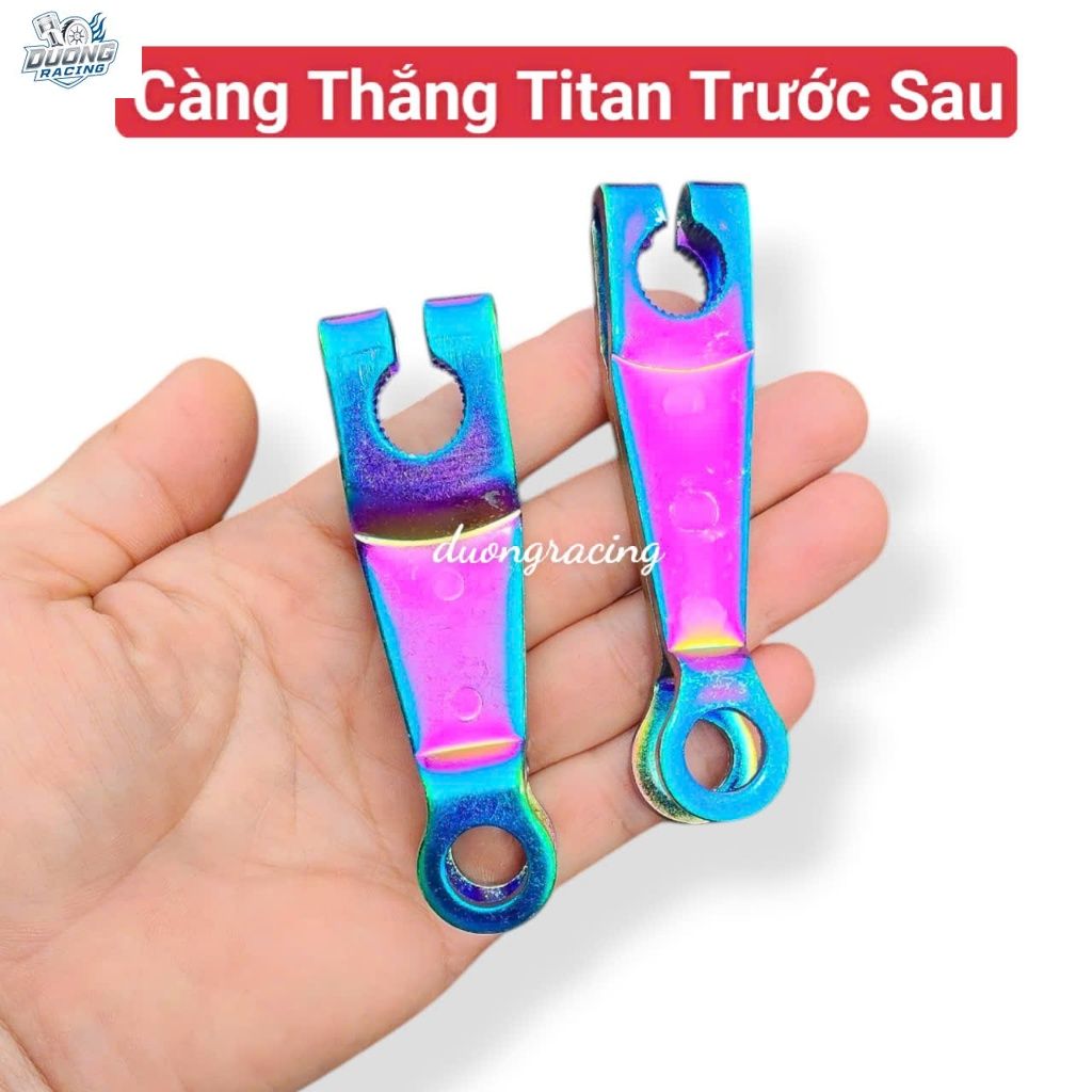 Càng thắng xe máy kiểu Zin Titan ful bộ trước sau gắn cho xe Dream Wave Sirius RS RSX Blade xe số caoduongracing