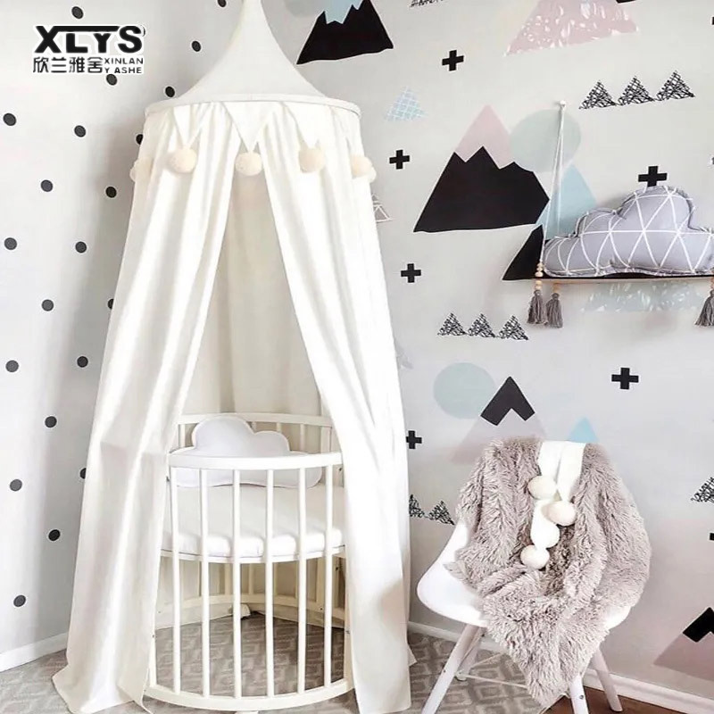 Handmade furball kids tent bed mantle dream baby mosquito net home decoration ราคา 545 บาท*ส่งฟรี