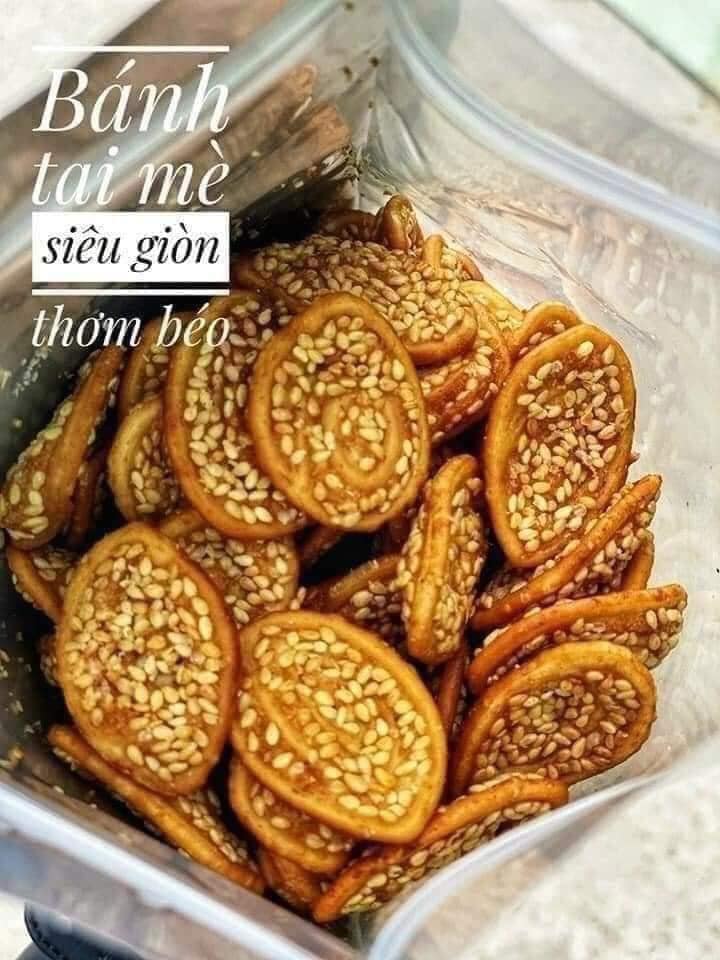 Bánh Tai Heo Mè Béo Béo - Loại Đặc Biệt - Hàng Ngon Nhà Làm