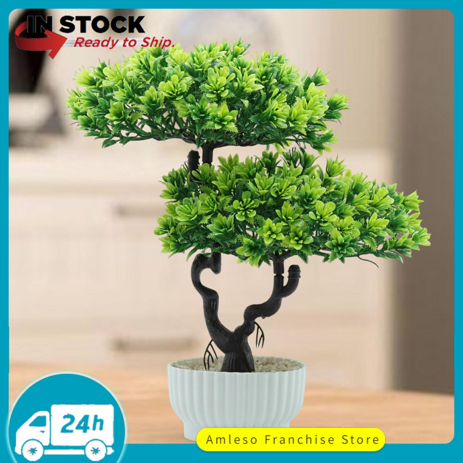 Amleso Nhân Tạo cây cảnh cây giả trang trí Trong Nhà cây giả cây cảnh Cho Nhà Kệ Sách Phòng