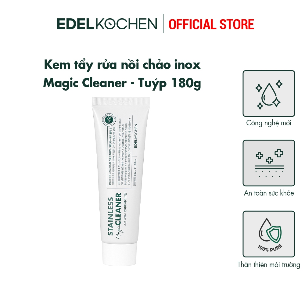 Kem tẩy rửa nồi chảo inox Edelkochen Magic Cleaner – 60g/ Tuýp