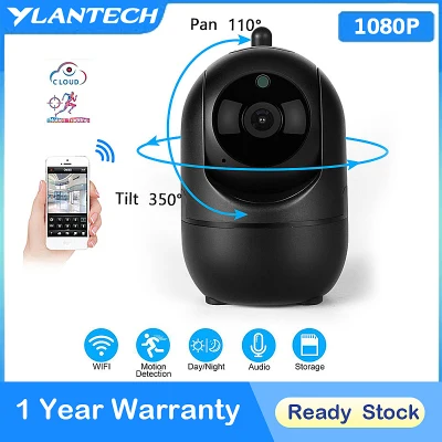 YLANTECH 1080P IP Camera Wifi Auto Tracking Wireless Home Security 2.0MP Mini Cam Two Way Audio Night Vision CCTV Video Surveillance Baby Monitor