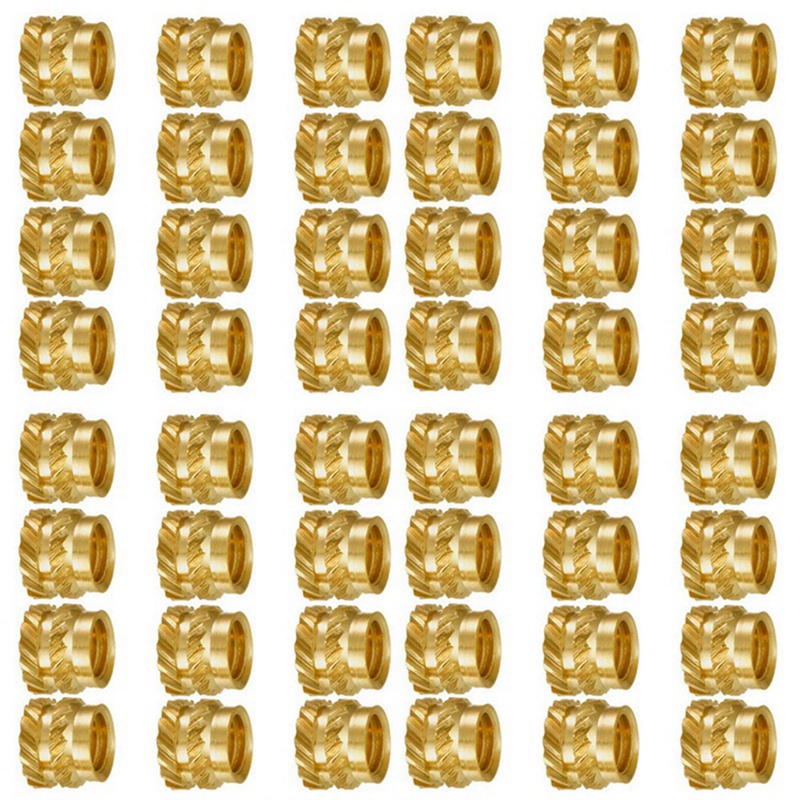 400pcs m3 insert embedment nut thread knurled brass threaded heat set heat resistant m3x5x4,for 3d printer voron 2.4 etc
