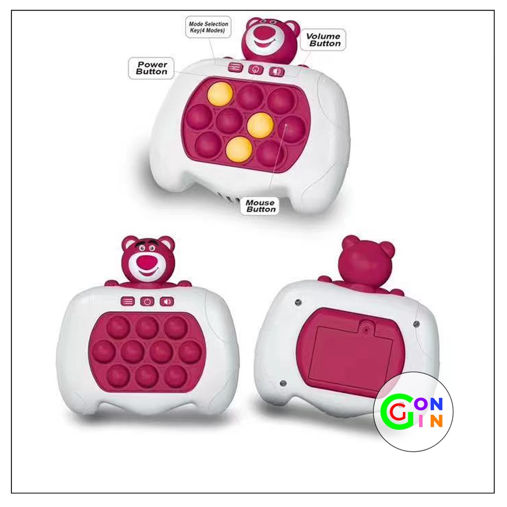 Đồ chơi Pop it điện tử 999lv máy chơi game popit 4 chế độ tiếng anh giảm stress thế hệ mới Gon Gin