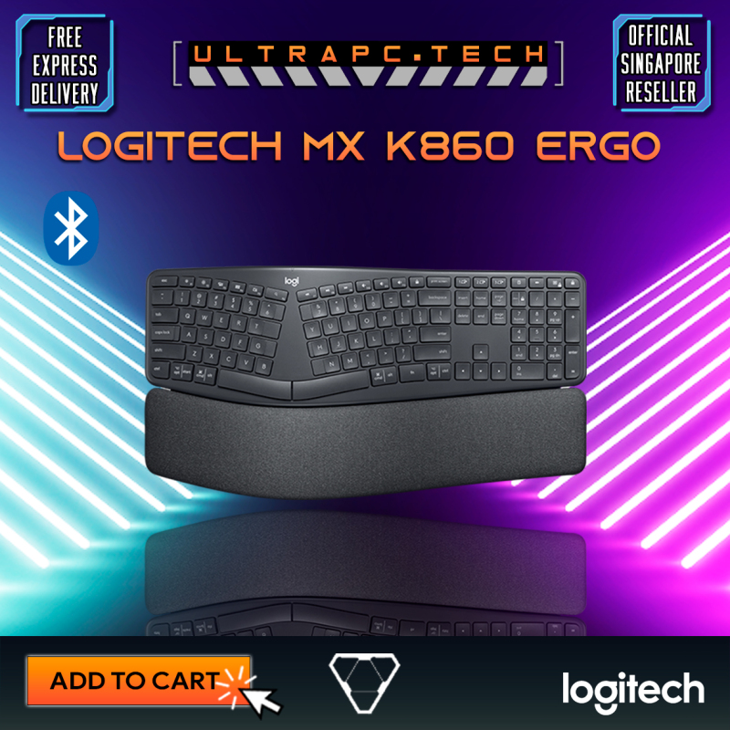 Logitech MX K860 Ergo Wireless Split Keyboard - 920-010111 (2Y) Singapore