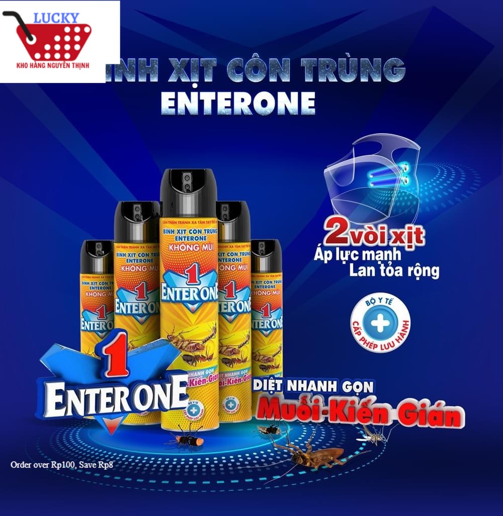 Bình xịt côn trùng Nyna EnterOne 600ml. Xịt diệt gián, xịt kiến, xịt muỗi hiệu quả an toàn. Xịt côn trùng không mùi hóa chât hương nước hoa. Bình xịt diệt gián, đuổi gián, đuổi muỗi, đuổi kiến. Bình xịt diệt kiến