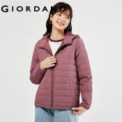 GIORDANO Women's Multi-Pocket Anti-Wrinkle Hooded Coats