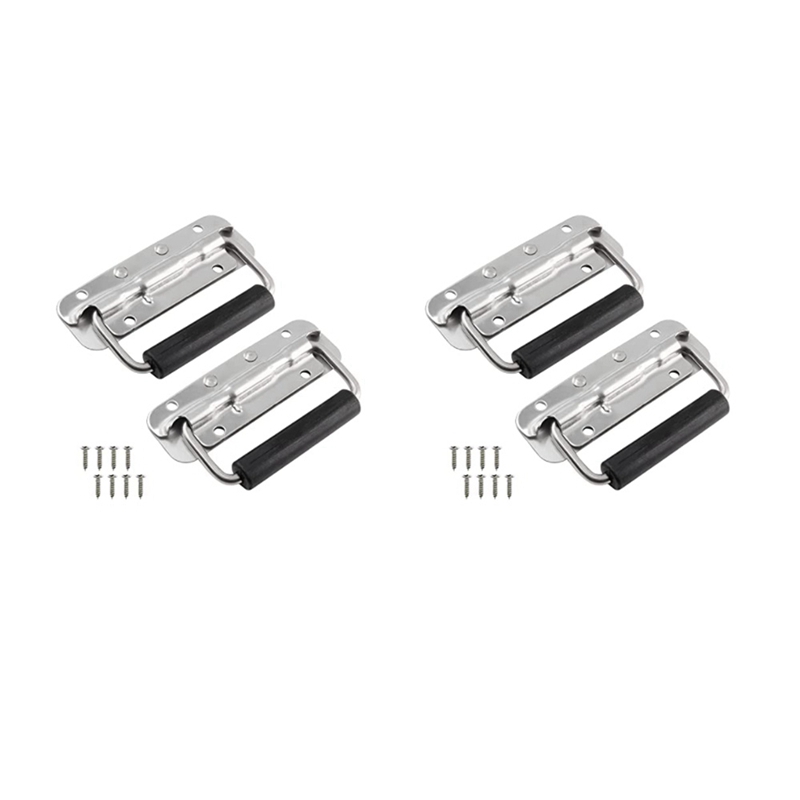 【GoS】-Metal Spring Handle Toolbox Handle Movable Handle Folding Industrial Wooden Box Ring Handle