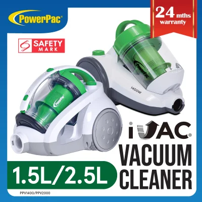 PowerPac Bagless Vacuum Cleaner 1400/2000 watts (PPV1400/PPV2000)