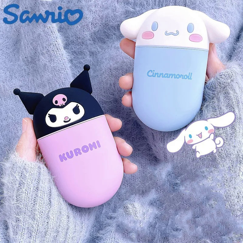 Hot Kawaii Sanrio kuromi cinnamorol có thể sạc lại tay ấm hơn dễ thương Xách Tay Cô Gái tay ấm hơn 2 trong 1 mùa đông Nguồn cung cấp đồ chơi trẻ em ấm áp