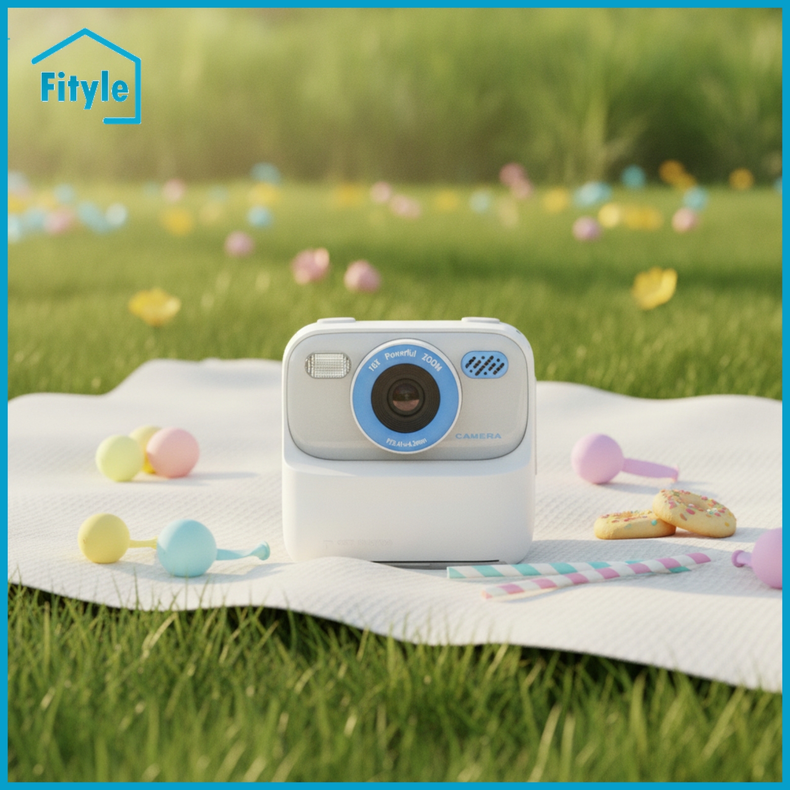 Fityle Thermal Printing Instant Print Camera with Screen Portable Instant Print Camera Easy to Operate Rounded for Children, Toddlers ราคา 4,322 บาท*ส่งฟรี