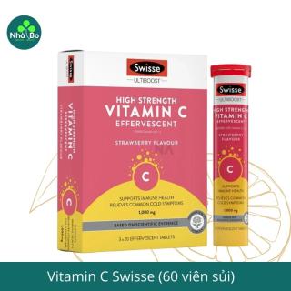 Vitamin C Swisse 1000mg viên sủi vị dâu (60 viên) thumbnail