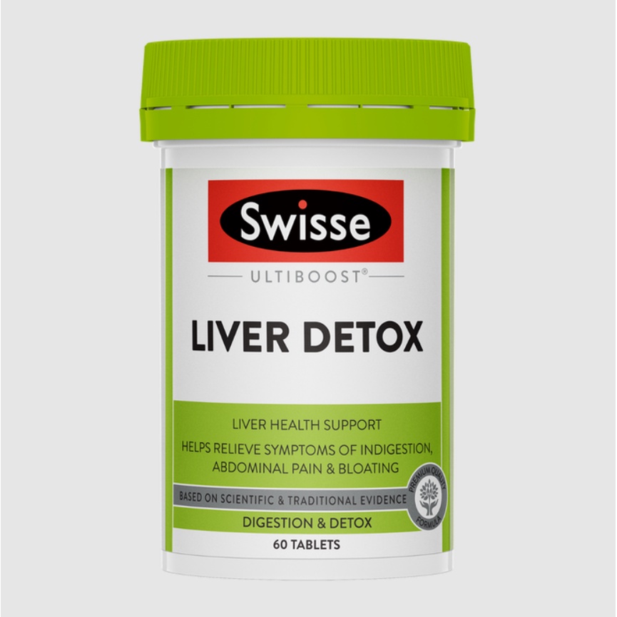 Thải độc gan Swisse Liver Detox 60 viên nhập khẩu Úc thanh lọc cơ thể