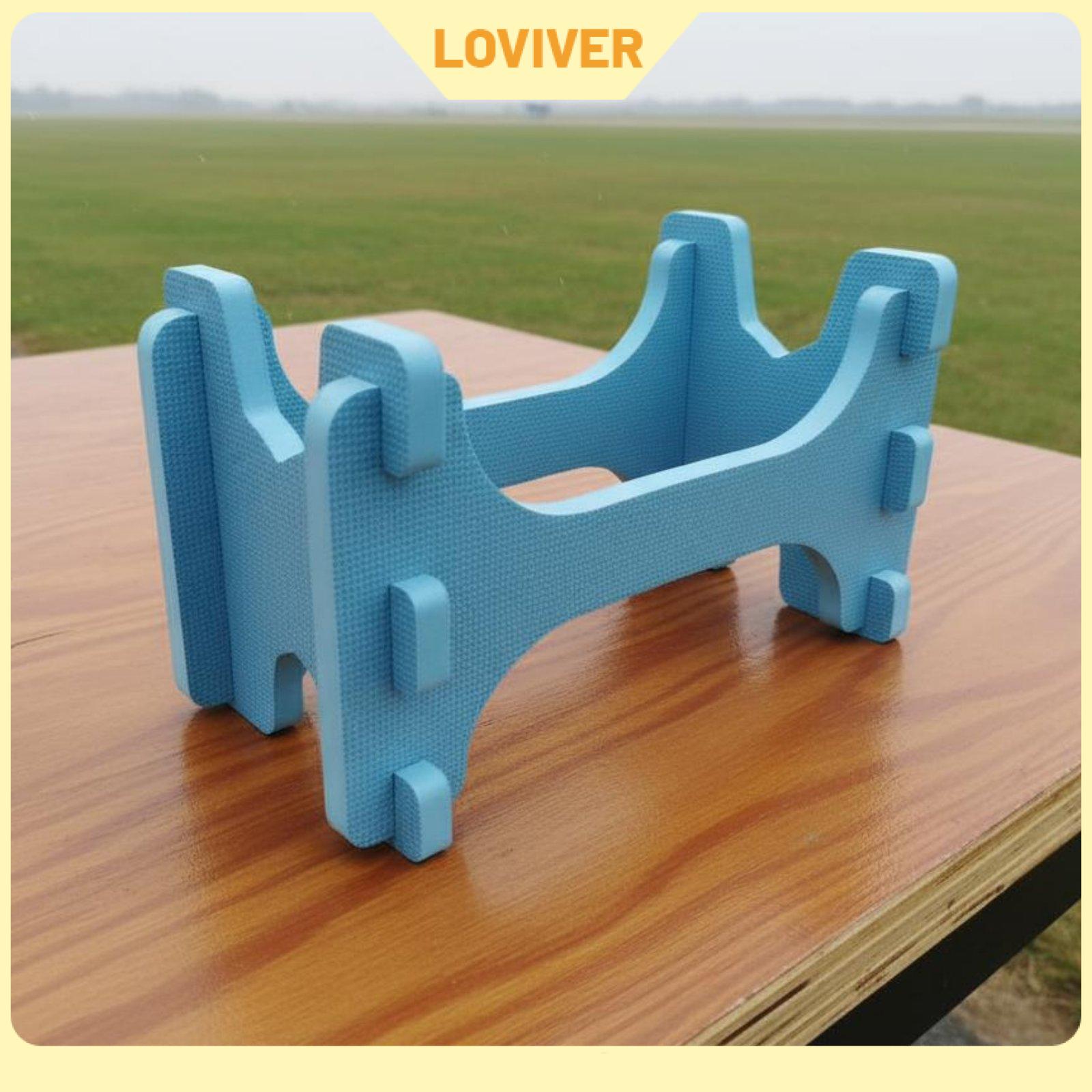 โมเดลฟิกเกอร์ อาร์ตทอย กล่องสุ่มของสะสม ของเล่นและโมเดลสะสม Loviver EVA Foam Airplane Stand Cushioning Padding RC Airplane Stand Sturdy Fixed-Wing Aircraft Cradle for Flying Field, Maintenance, Workshop