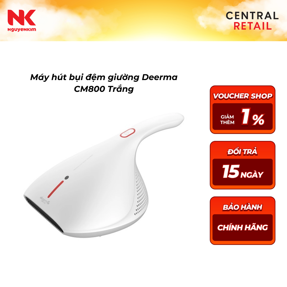   NK Sản Phẩm Mới  Máy hút bụi đệm giường Deerma CM800 Trắng 