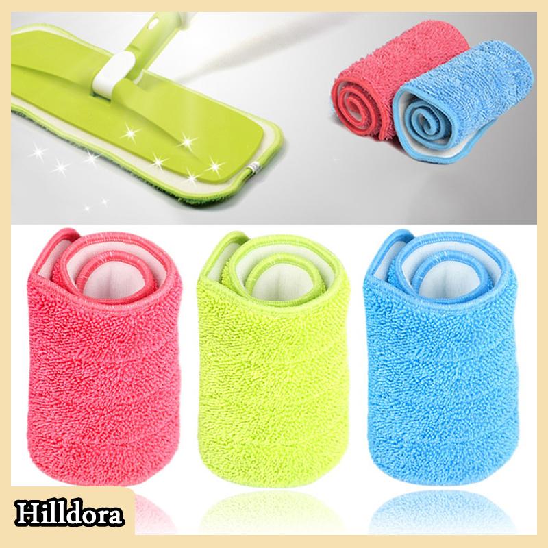 [Hilldora] Thay Thế Sợi Nhỏ Lau Có Thể Giặt Đầu Lau Miếng Đệm Phù Hợp Phẳng Phun Lau Công Cụ Làm Sạch