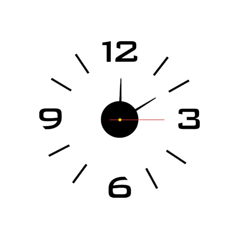 Jam Dinding Tempel Analog 3D Modern DIY / Jam Dinding Tembok Estetik / Jam dinding Unik 3D tempel Praktis