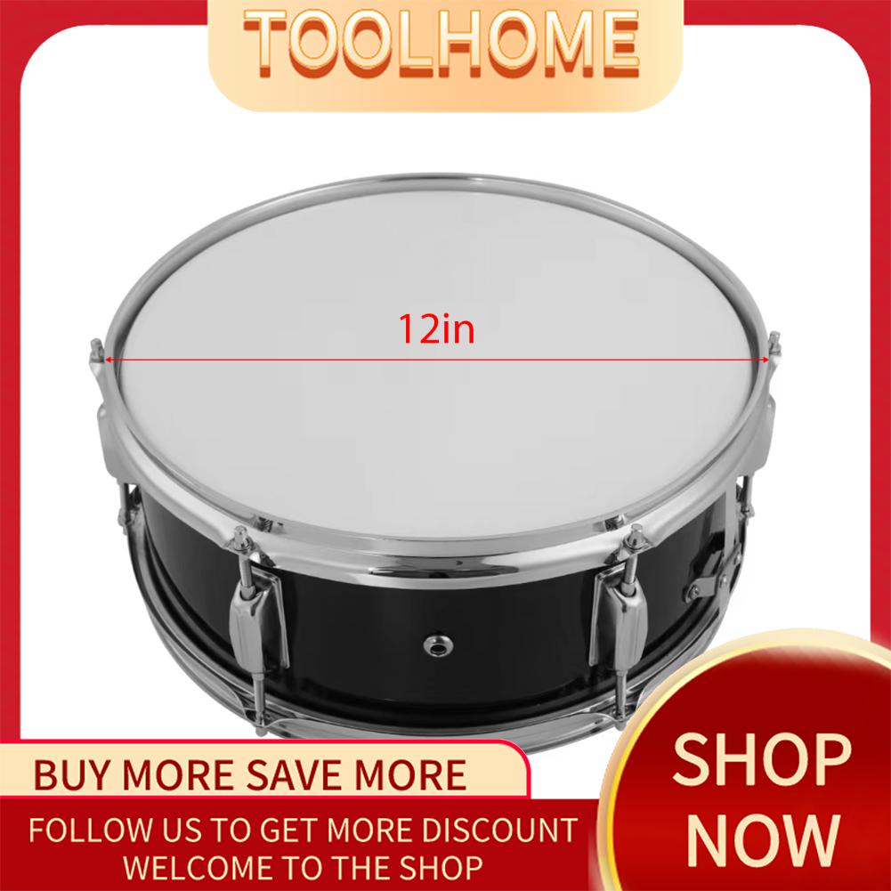 Taruor 12Inch trống Snare Nhỏ Gọn Và Trọng Lượng Nhẹ Sinh Viên Mới Bắt Đầu Trống Với Dây Đeo Vai Key nhạc cụ gõ Xách Tay Snare Set Cho Thực Hành Bài Học Biểu Diễn