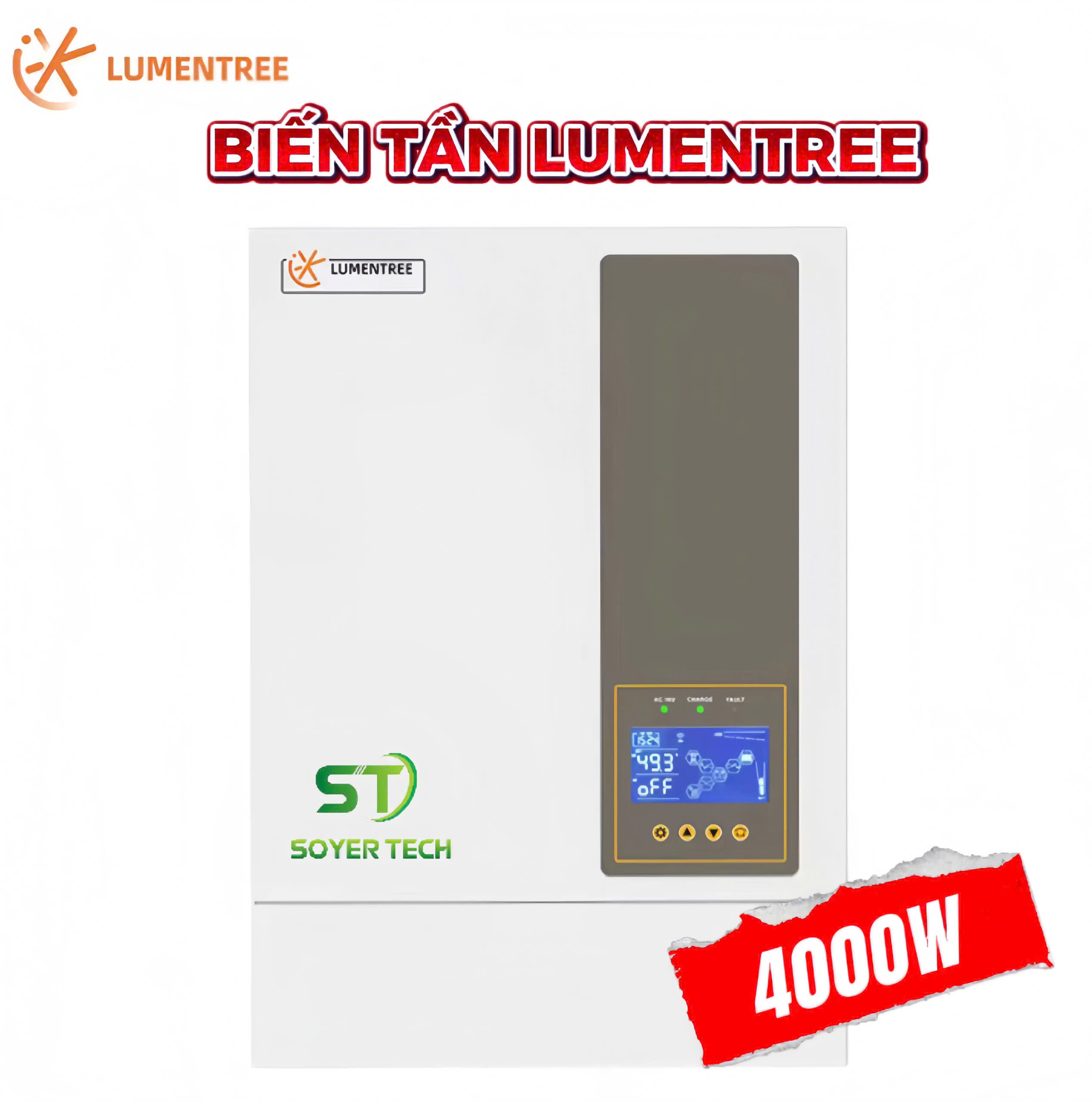 Biến tần LUMENTREE HYBRID INVERTER 4KW – Model SUNT-4.0KW-HP | MPPT 120~450V 1 PHA | ON/OFF GRID MẪU