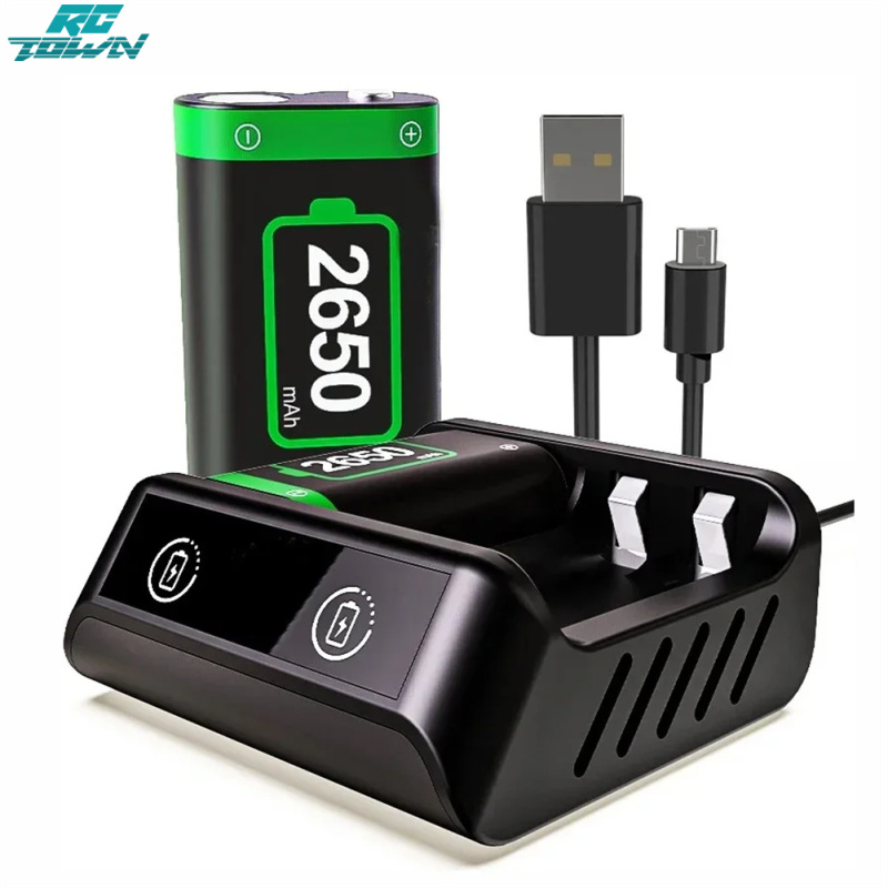 Rechargeable Battery Pack Compatible For Xbox Series X/S/Xbox One S/X 2x2650mAh Batteries Pack USB Battery Charger Kit ราคา 458 บาท*ส่งฟรี