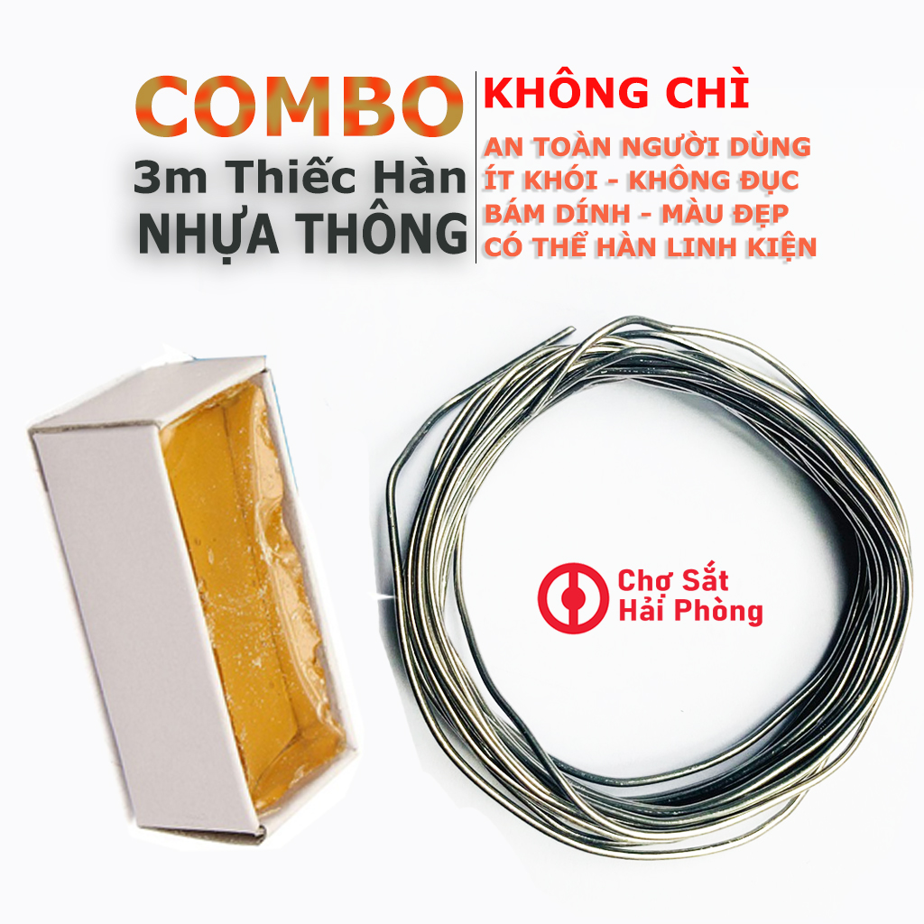 Thiếc hàn và nhựa thông loại thiếc 3mm 1mm và nhựa thông nguyên chất