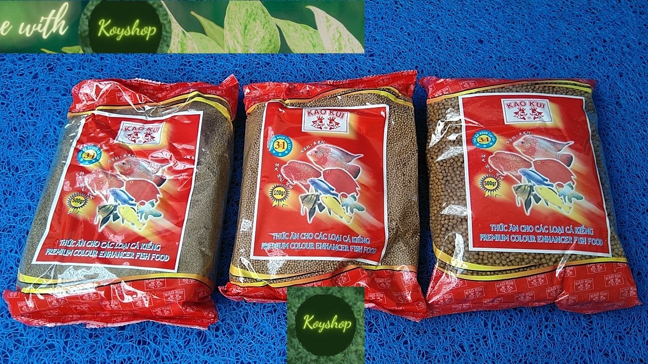 Thức ăn cá cảnh Kaokui, bịch 500gr.