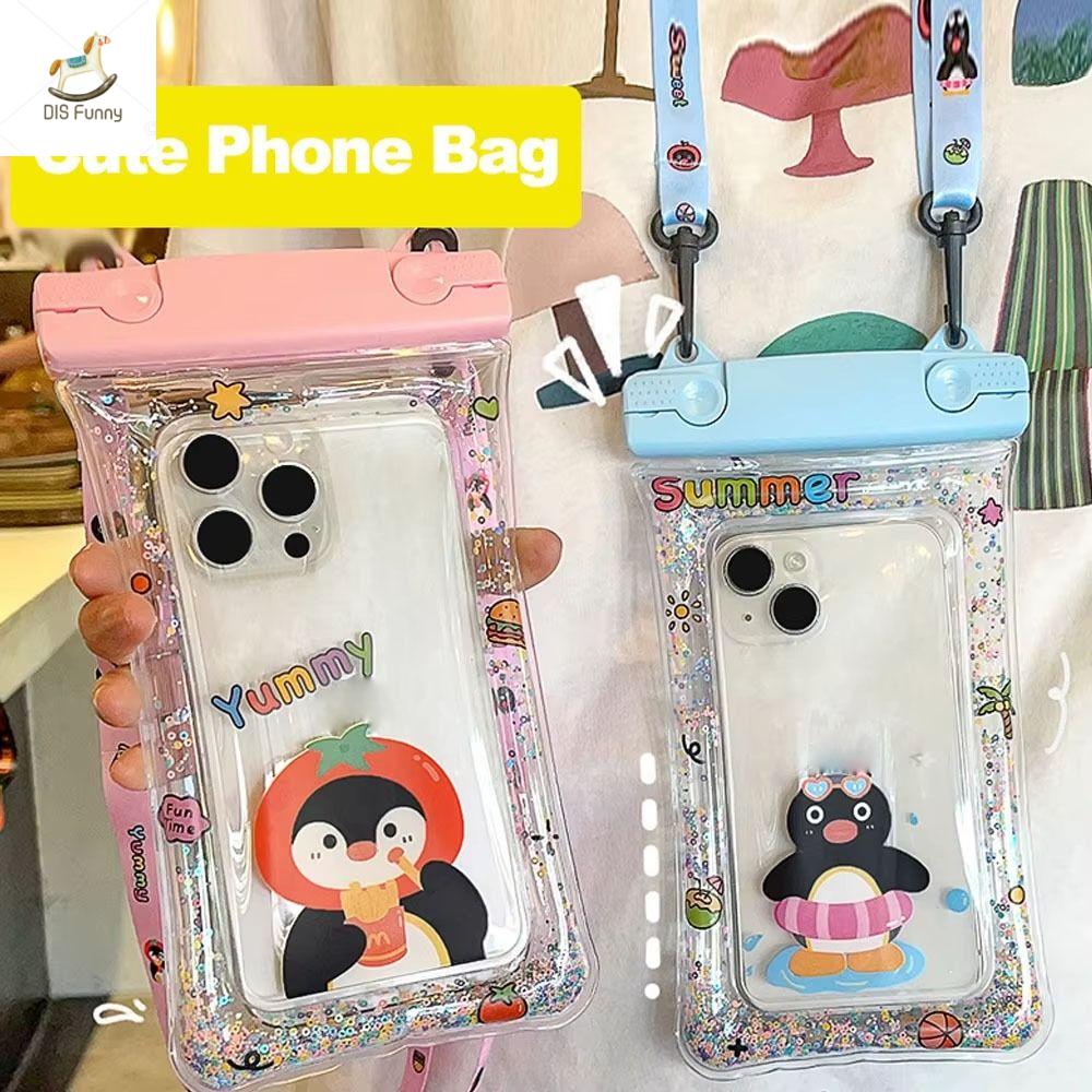 DISFUNNY ซองใส่โทรศัพท์ดําน้ํา เคสกันนํ้าสงกรานต์ กระเป๋ากันน้ำ การ์ตูนลายการ์ตูน เคสโทรศัพท์กันน้ำ ถุงอากาศอากาศ สากลสากลสากล กระเป๋าป้องกันโทรศัพท์ น่ารักน่ารักๆ โปร่งใสโปร่งใส กระเป๋าใส่โทรศัพท์มือถือ เทศกาลน้ำกระเซ็น ราคา  21 บาท*ส่งฟรี