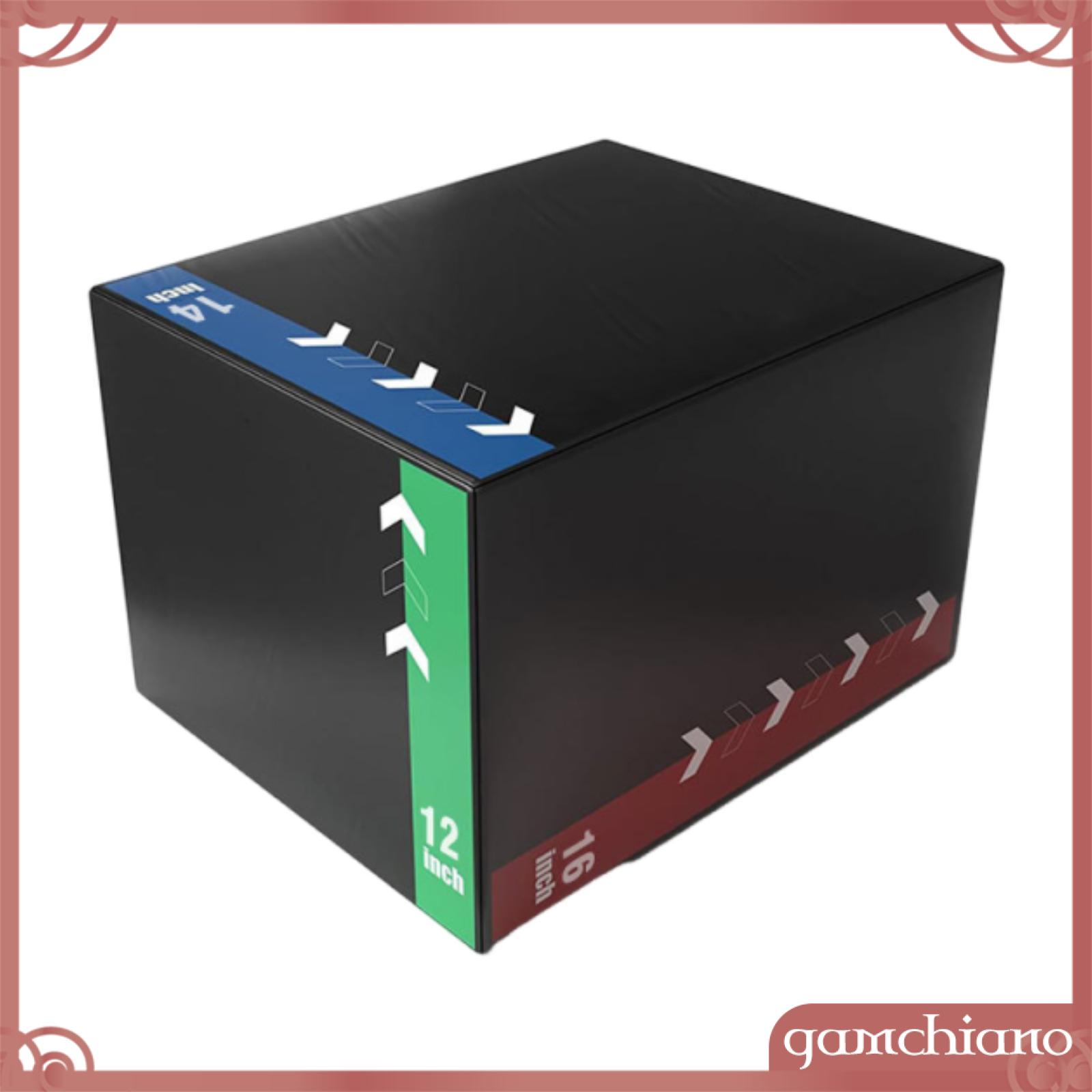 Gamchiano 3 trong 1 plyometric nhảy hộp rèn sức mạnh mật độ cao đa chức năng 30x35x40cm tăng áp hộp cho tập luyện tập thể dục phòng tập thể dục