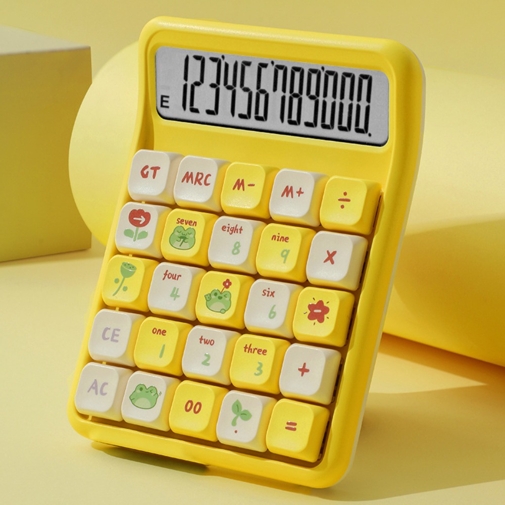 ISPLNV Có thể tháo rời Máy tính âm thanh Mahjong tắt tiếng Dễ thương Nút cơ Máy tính số học Đa chức năng Màn hình lớn Máy tính điện tử Trường học văn phòng tại nhà - 5