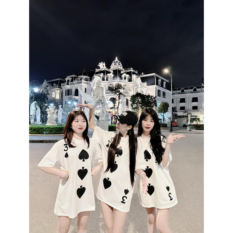Áo Thun Lá Bài 3 Bích , 3 Bích Đi trước ACE Rich Man MAT 106