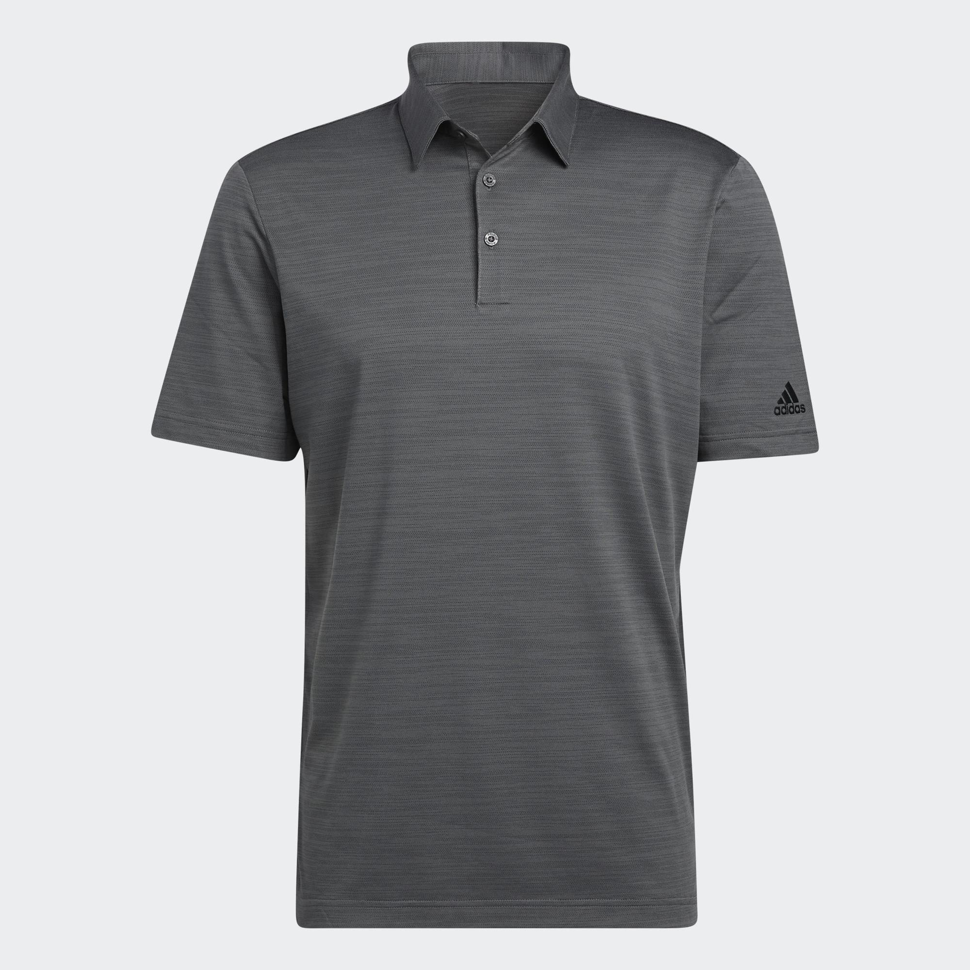 Adidas đánh gôn áo polo kẻ sọc nhuộm đa sắc nam xám ha9158
