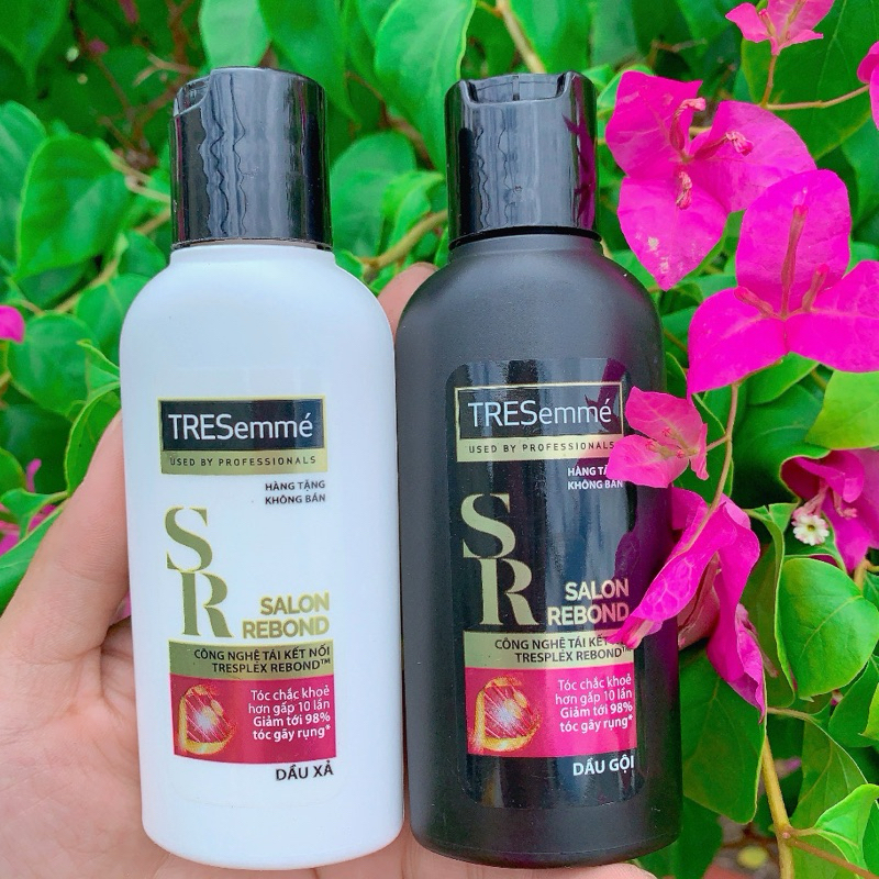 Bộ dầu gội & dầu xả tresemme Salon Rebond giảm rụng tóc 70 ml/chai