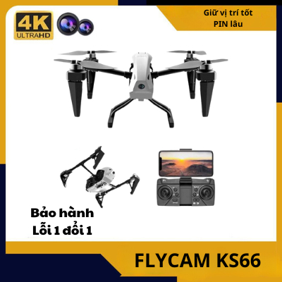 Flycam KS66  camera, khung bằng kim loại siêu bền, động cơ không chổi than camera siêu nét