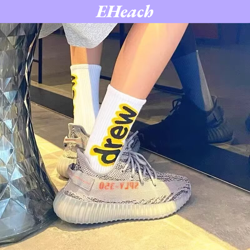 EHeach Men's socks comfortable cotton high socks fashionable sports socks ราคา 25 บาท*ส่งฟรี