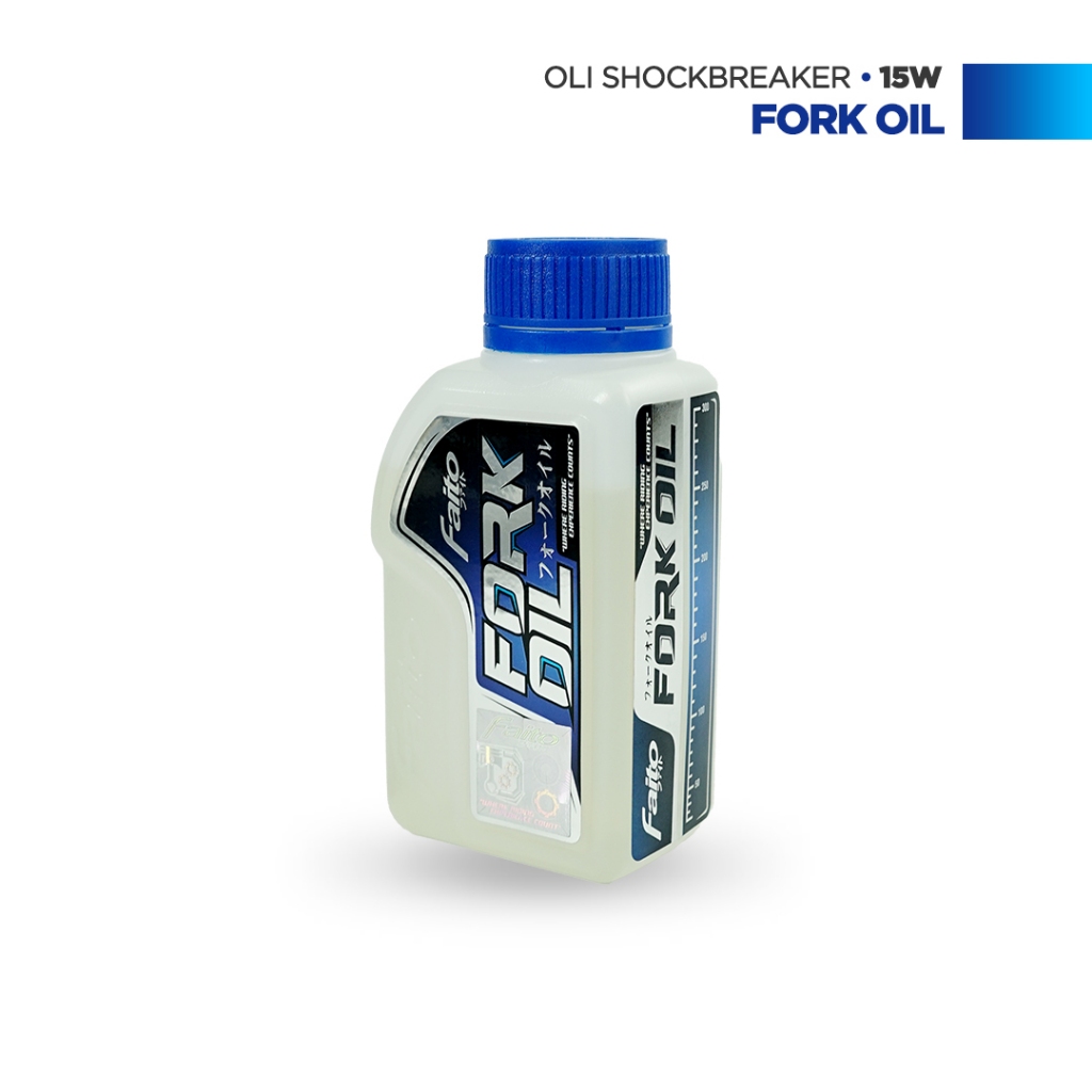 Faito Oli Shock Fork Oil 15W 250 Ml Harga 82,000 rupiah*Gratis Ongkir