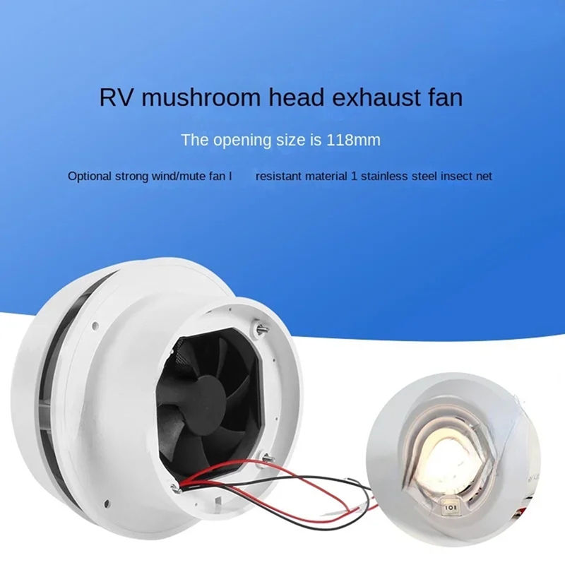 【Latest model】 Quiet Air Ventilation 12V RV Roof Fan Ceiling Cooling Grille Exhaust Fan for Caravans for Campers Motorhome Travel Trailer Van ราคา 2,321 บาท*ส่งฟรี