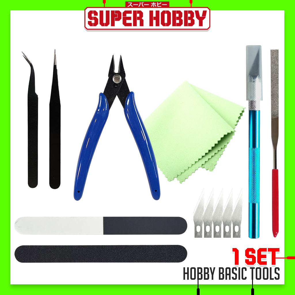 9in1 Gundam Tool Modeler Basic Tools Set Beginner Basic Tools Storage Box Set for Model Kit Gundam