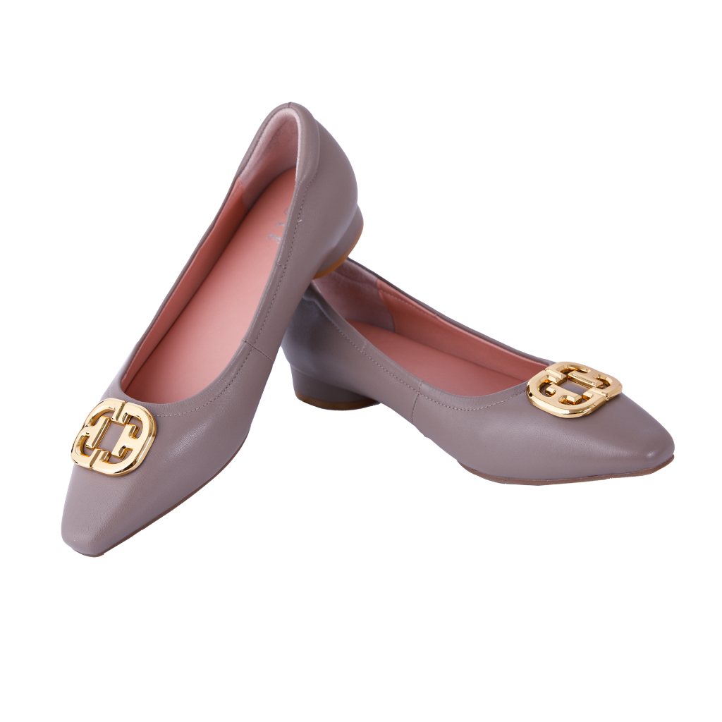 Elle Shoes Pumps Sheepskin Sheepskin Shoes Square Toe Shape, Available in 2 Colors, Model Wspl002. ราคา 2,590 บาท*ส่งฟรี