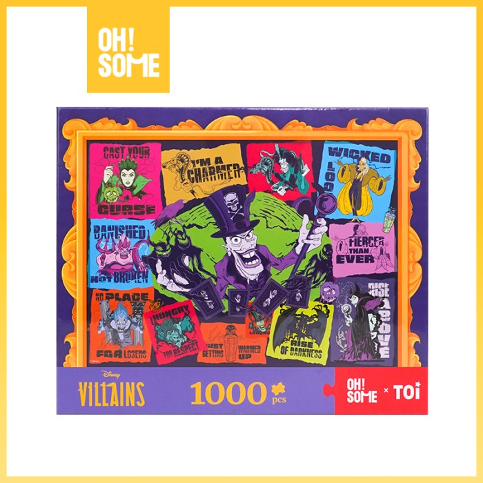 OHSOME - Mainan Kreatif Jigsaw Puzzle Tema Disney Villains untuk Kreativitas Anak / Mainan Anak Jigsaw…