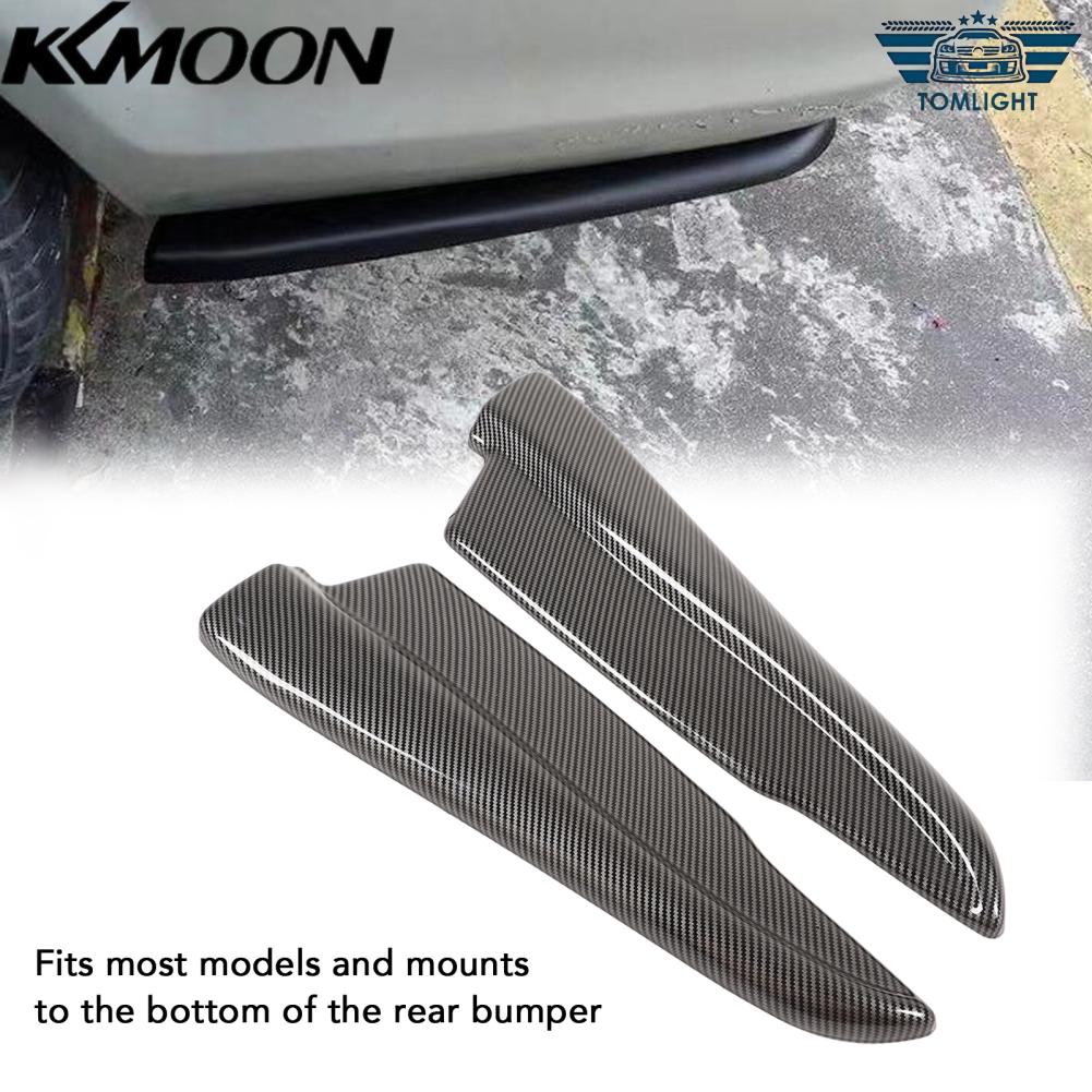 KKmoon mép cản sau Ốp bảo vệ góc cản xe trang trí phong cách cho ngoại thất xe hơi