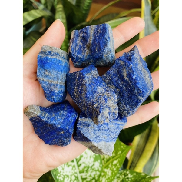 Đá lưu ly thô, đá năng lượng chưa qua chế tác, đá lapis lazuli thô, đá healing