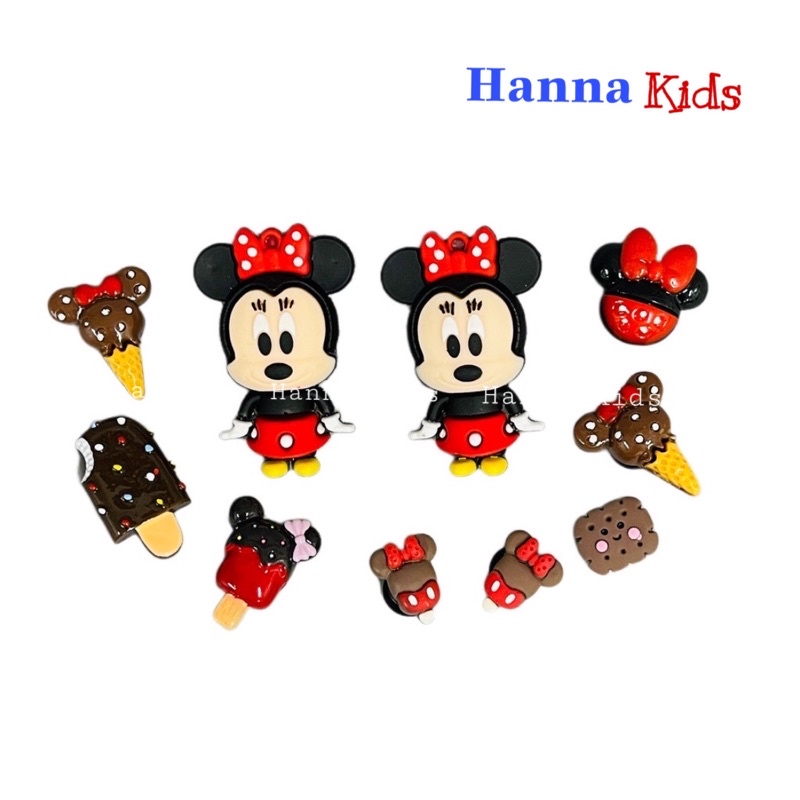 Bộ Charm/Jibbitz/Sticker Vip Chuột Mickey gắn dép sục Cross cho bé trai bé gái trẻ em nam nữ
